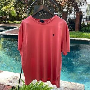 Polo large, salmon color